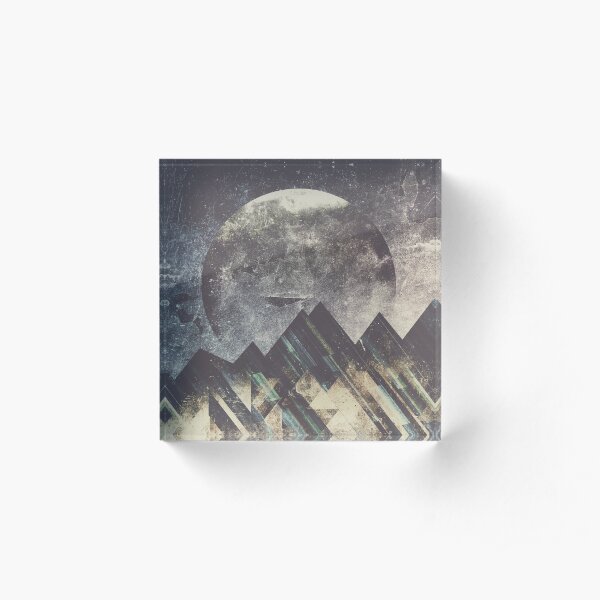 Sweet dreams mountain Acrylic Block