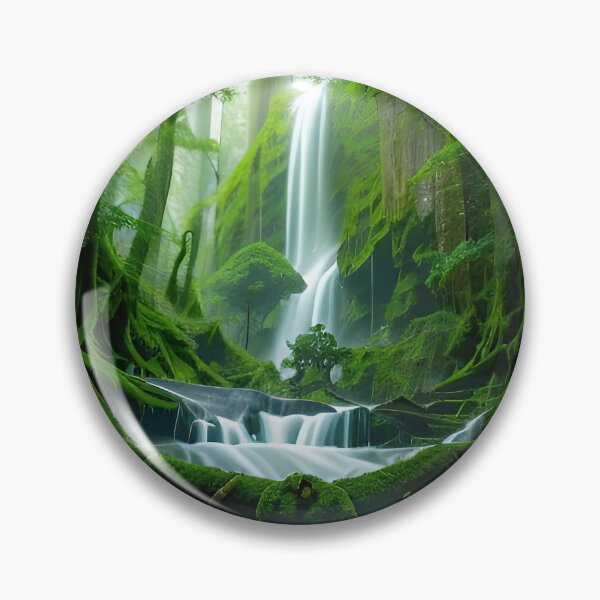 Item preview, A beautiful lush Fairycore Elf forest. designed and sold by PixieDustAIArt.