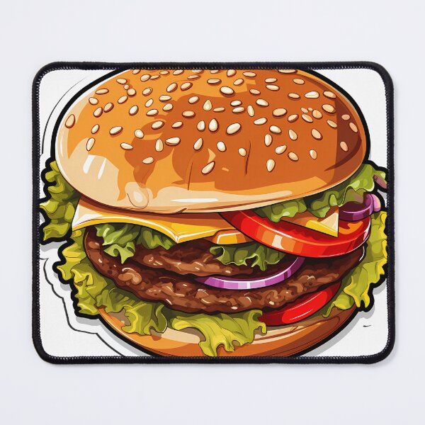 Item preview, The Burger - A Gourmet and Flavorful Classic designed and sold by ArtMotionFlow.