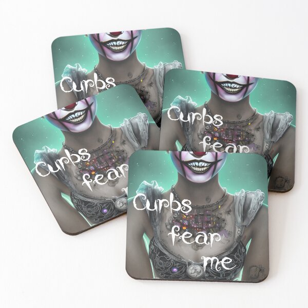 Item preview, "Curbs fear me" not even afraid of clowns :) designed and sold by Songedete.