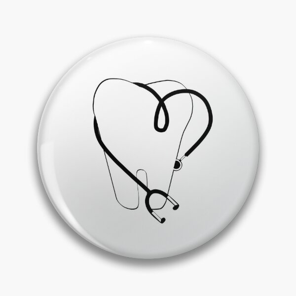 Item preview, Cute tooth design with heartshaped stethoscope designed and sold by guaka-molly.