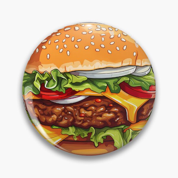 Item preview, The Burger - A Delicious Temptation to Enjoy designed and sold by ArtMotionFlow.