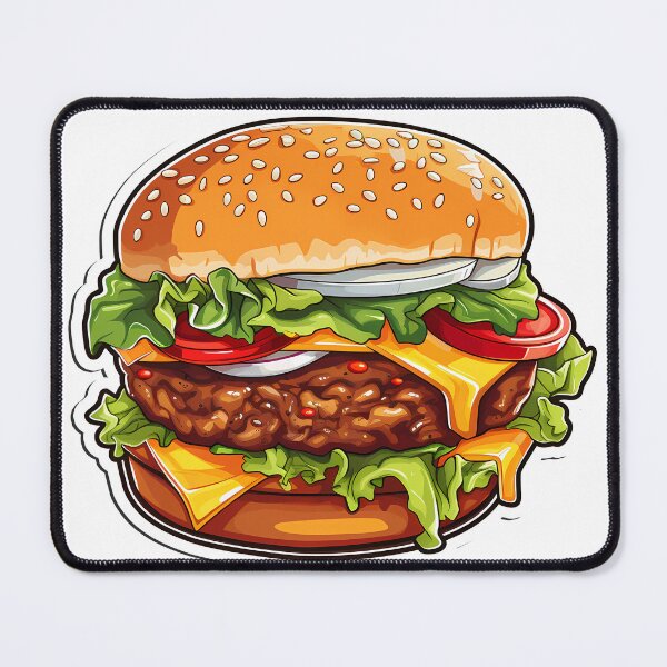 Item preview, The Burger - A Delicious Temptation to Enjoy designed and sold by ArtMotionFlow.