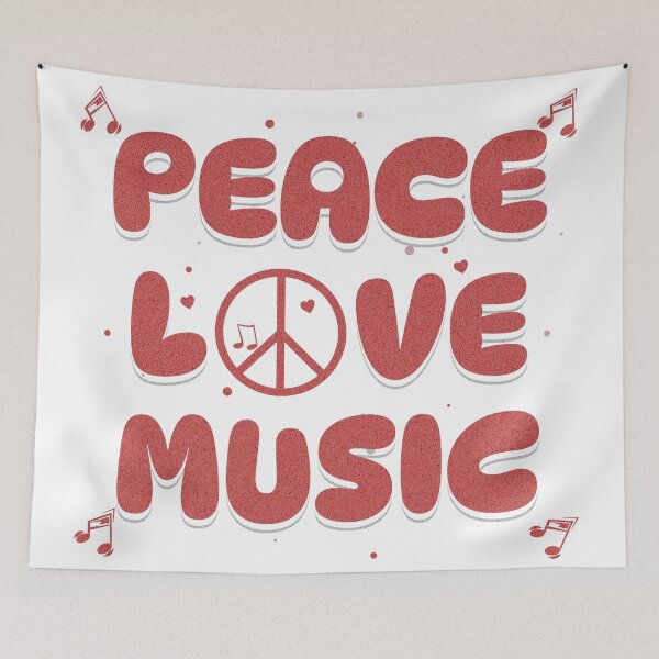 Item preview, Peace, Love, Music designed and sold by Motys.