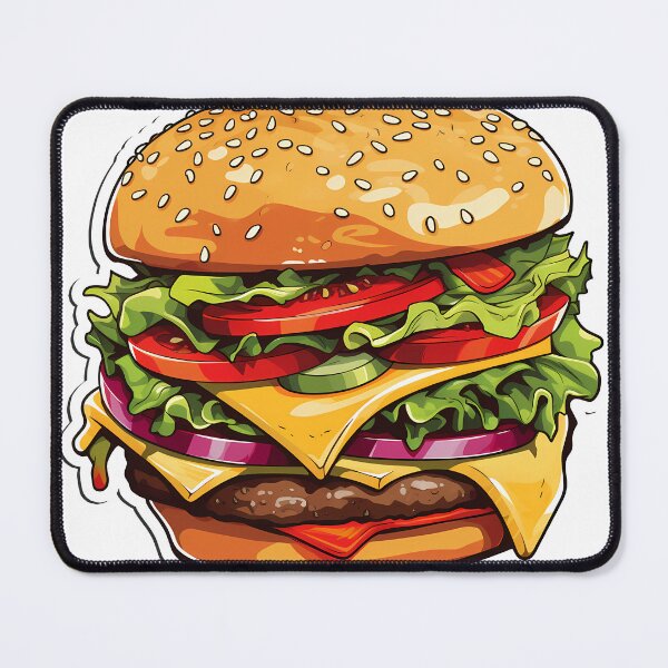 Item preview, The Burger - A Culinary Delight to Savor Without Moderation designed and sold by ArtMotionFlow.