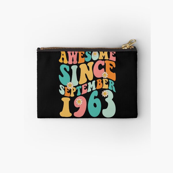 Item preview, Awesome Since September 1963 | Made In 1963 | Retro Groovy Birthday designed and sold by Christina-grich.