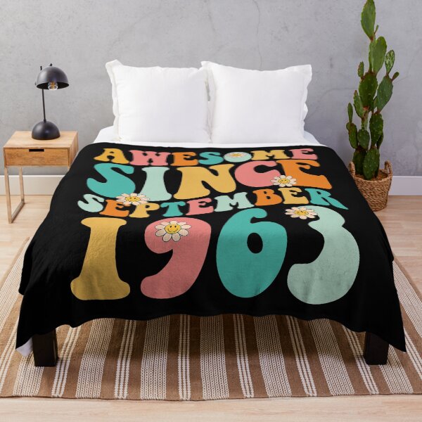 Item preview, Awesome Since September 1963 | Made In 1963 | Retro Groovy Birthday designed and sold by Christina-grich.