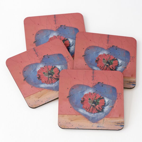 Item preview, a red and blue heart designed and sold by thebatfat.