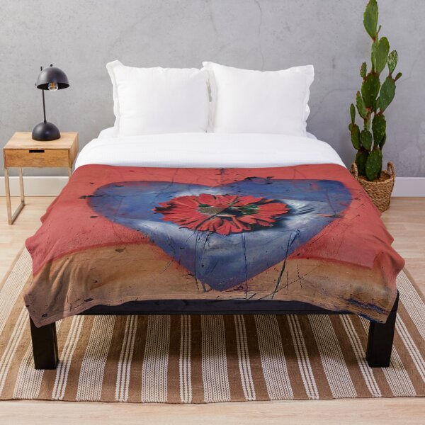 Item preview, un corazón rojo y azul designed and sold by thebatfat.