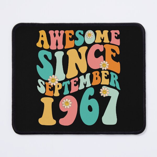 Item preview, Awesome Since September 1967 | Made In 1967 | Retro Groovy Birthday designed and sold by Christina-grich.