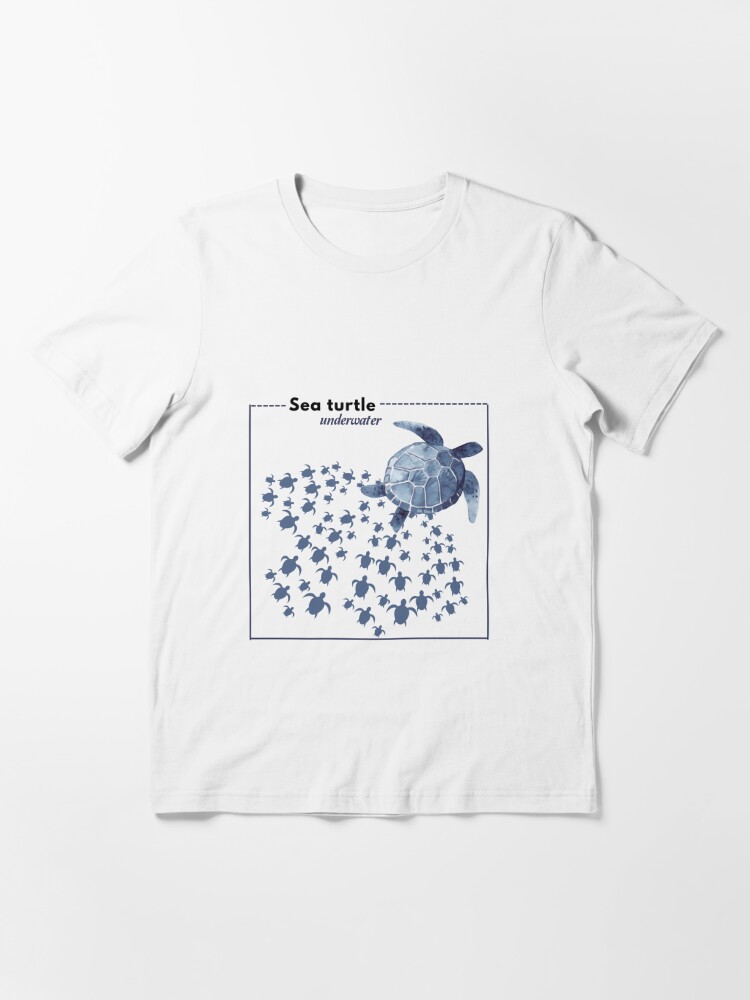 Sea Turtle T-Shirt | Loggerhead Turtle Scuba & Boating Tee Large / Dark Grey