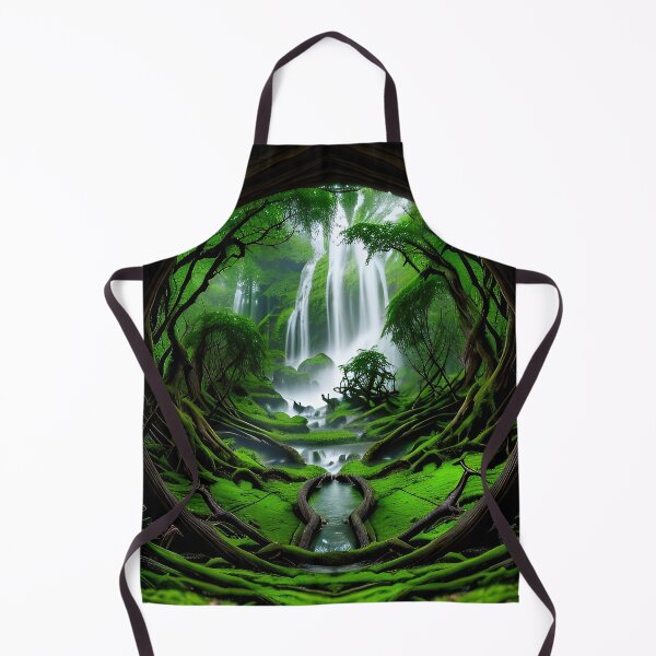 Item preview, A beautiful lush Fairycore Elf forest. designed and sold by PixieDustAIArt.