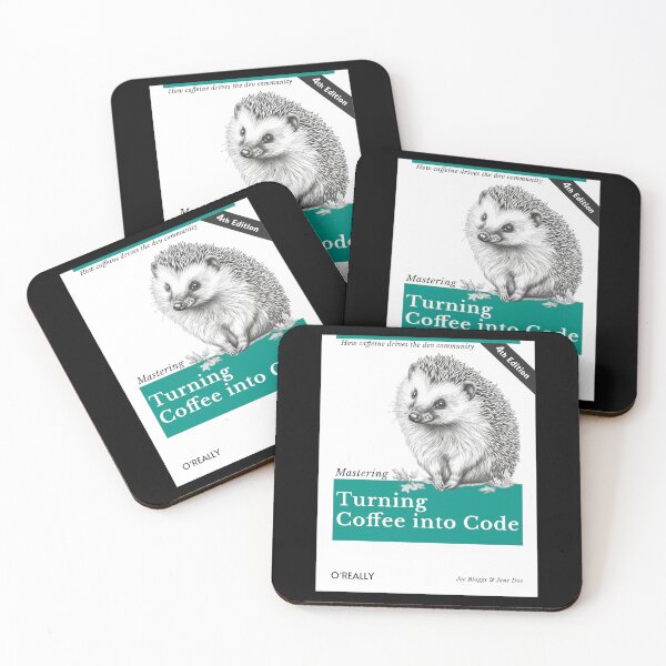 Item preview, Turning Coffee into Code Book Cover designed and sold by Sir Meow Meow.