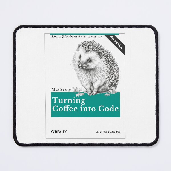 Item preview, Turning Coffee into Code Book Cover designed and sold by Sir Meow Meow.