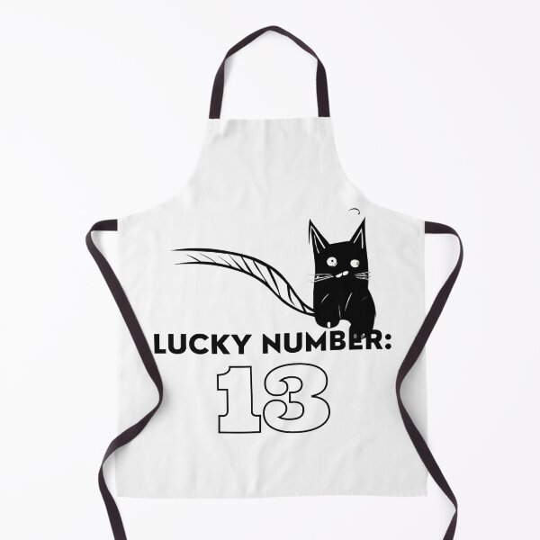 Item preview, Luck Number 13 Black Cat Superstition Design designed and sold by WitchyWare.