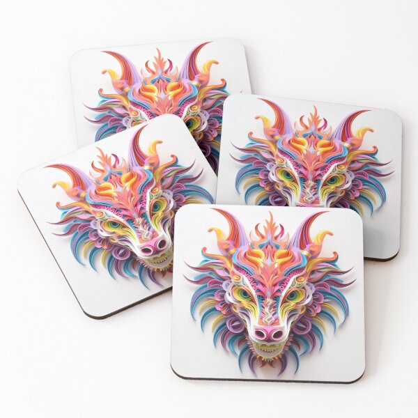 Item preview, Alebrije, paper quilling, dragon, lion inspired designed and sold by Imaginarium888.