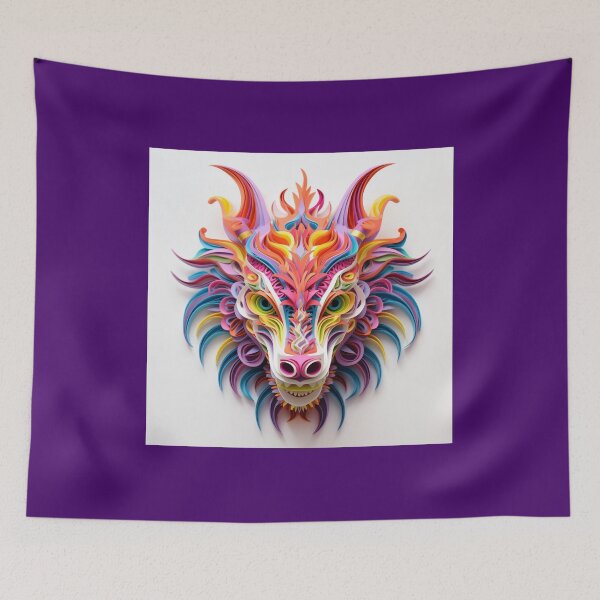 Item preview, Alebrije, paper quilling, dragon, lion inspired designed and sold by Imaginarium888.