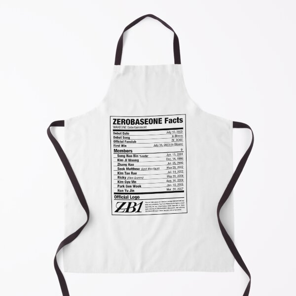 Item preview, ZEROBASEONE ZB1 Nutritional Facts designed and sold by skeletonvenus.