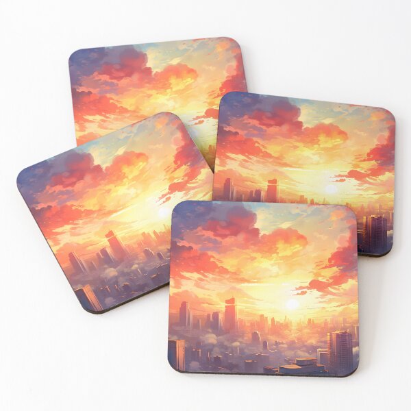 Item preview, Watercolor Wonders: A Bustling Skyline at Sunset designed and sold by Shirtastically.