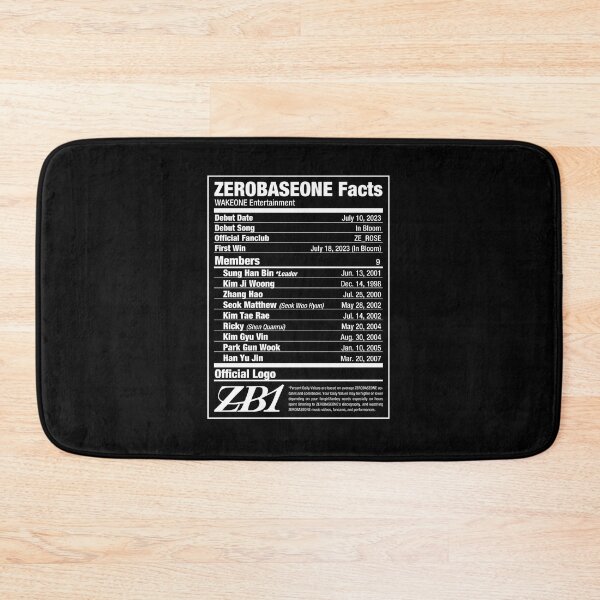 Item preview, ZEROBASEONE ZB1 Nutritional Facts 2 designed and sold by skeletonvenus.