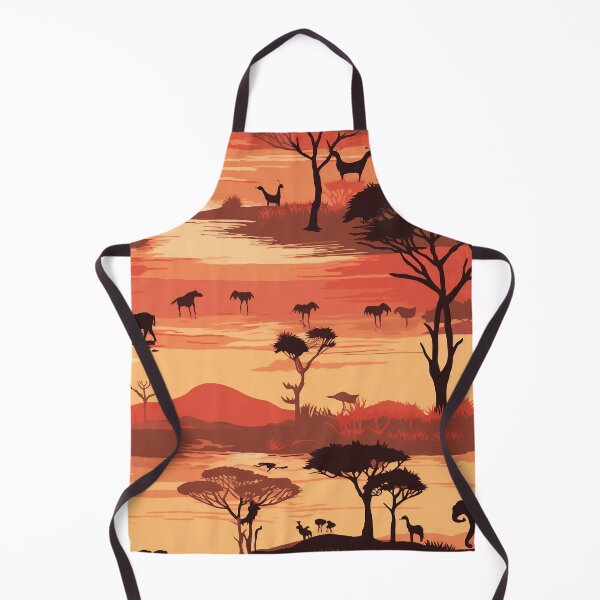 Item preview, Serenity in the Savannah: sunset patterns in groups of African animals designed and sold by aiartbay.