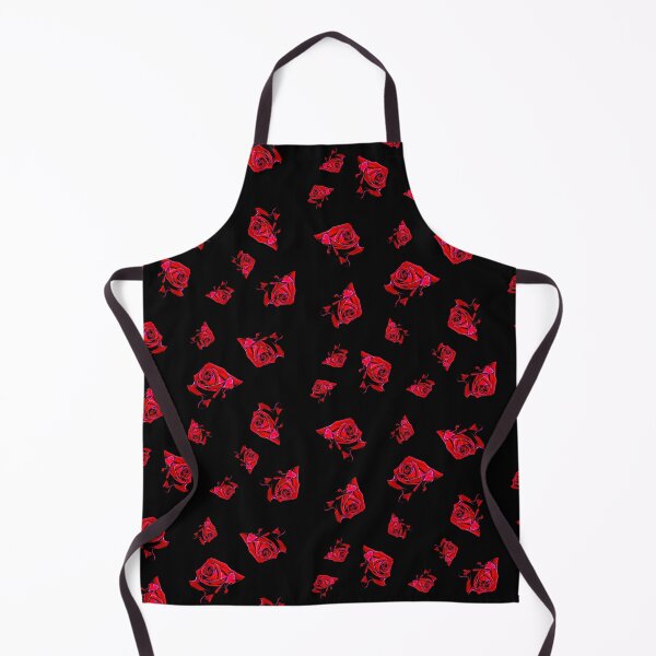 Aperçu de l'œuvre Roses rouges épicées sur fond noir créée et vendue par FlowerandDesing.