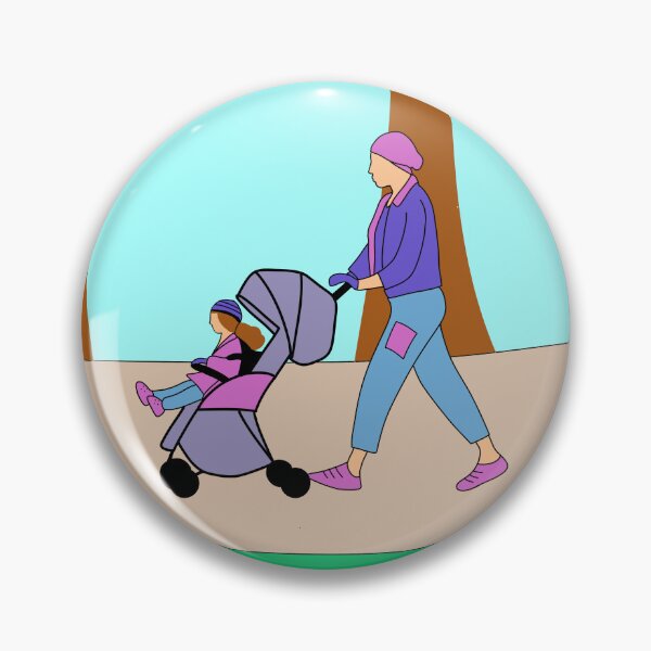 Item preview, Muslim mom with Stroller  designed and sold by FrenchCarAmel.