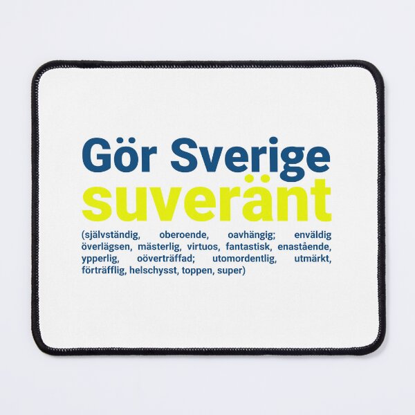 Item preview, Gör Sverige suveränt (blå) designed and sold by PartietRiket.