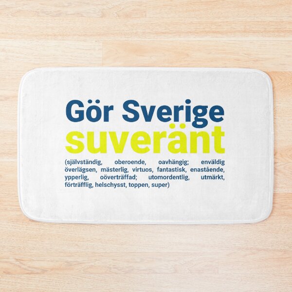Item preview, Gör Sverige suveränt (blå) designed and sold by PartietRiket.