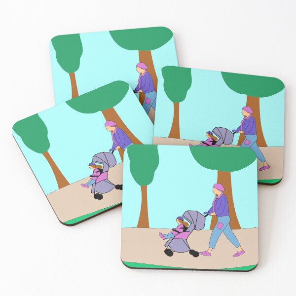 Item preview, Muslim mom with Stroller  designed and sold by FrenchCarAmel.