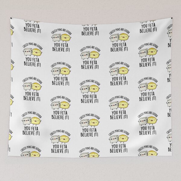 Item preview, Cheesy Puns Are Gouda You Feta Believe It Funny Cheese Puns  designed and sold by punnybone.