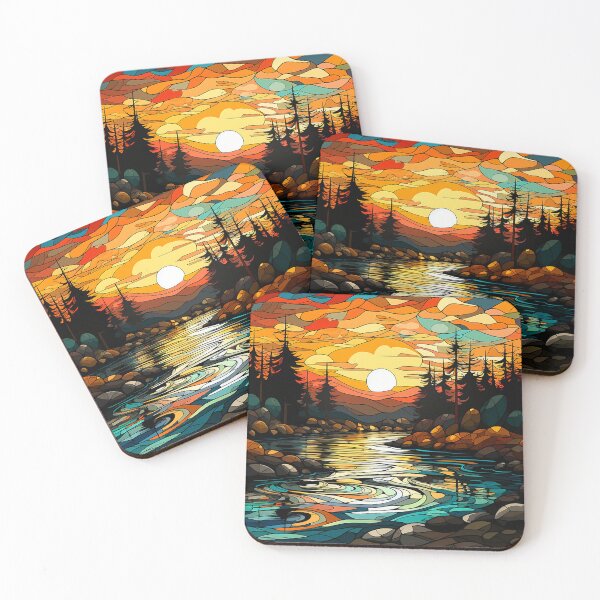 Item preview, Mosaic Sunset designed and sold by Gravitylessarts.
