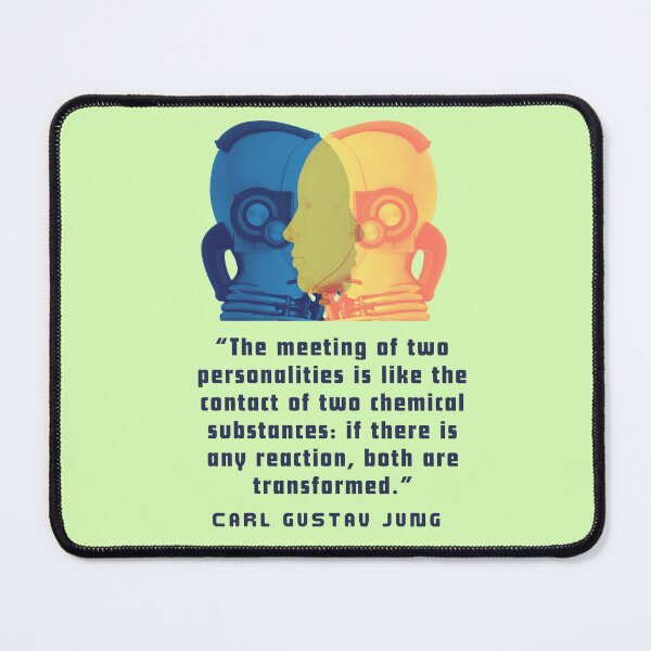 Item preview, Copy of Robots with Carl Jung quote: The meeting of two personalities is like the contact of two chemical substances: designed and sold by artbleed.