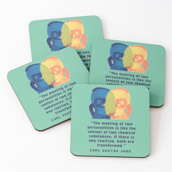 Item preview, Copy of Robots with Carl Jung quote: The meeting of two personalities is like the contact of two chemical substances: designed and sold by artbleed.