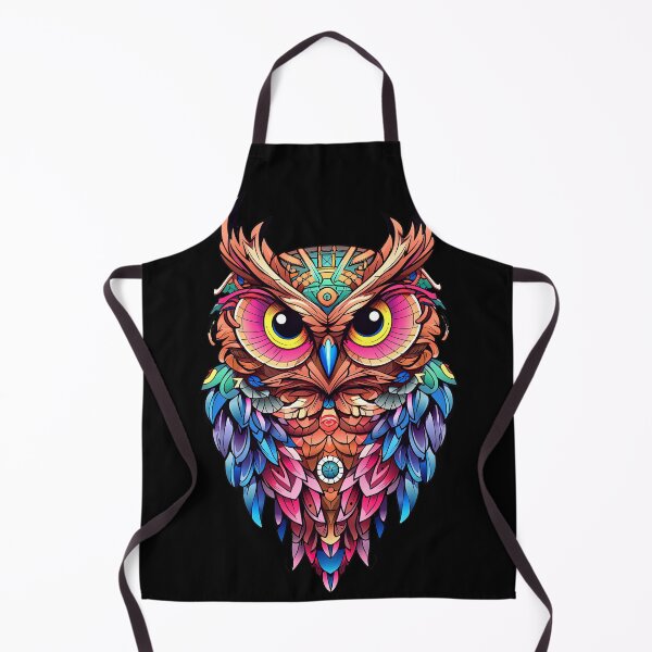 Item preview, Cool Owl Design Bright Colorful Forest Animal Graphic designed and sold by SpookshowDesign.