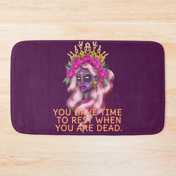 Item preview, Sugar Skull Catrina Pink Color Floral designed and sold by La Loca.