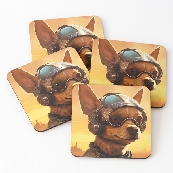 Item preview, Futuristic Chihuahua in a Post-apocalyptic Desert designed and sold by Je-we.