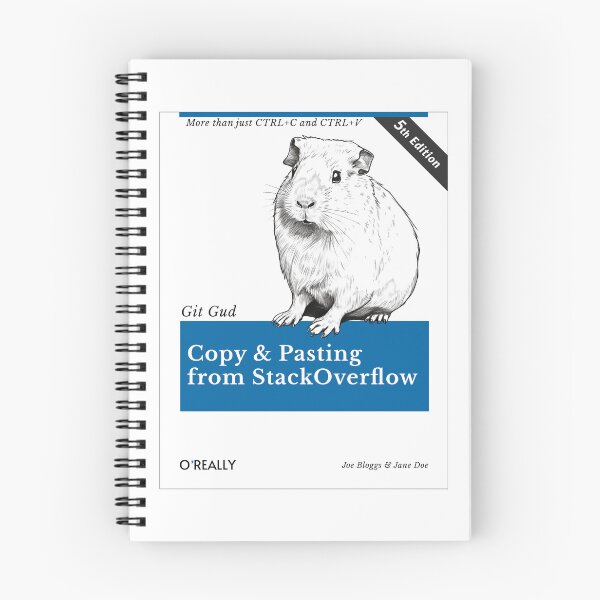 Item preview, Copy & Pasting from StackOverflow Book Cover designed and sold by Sir Meow Meow.