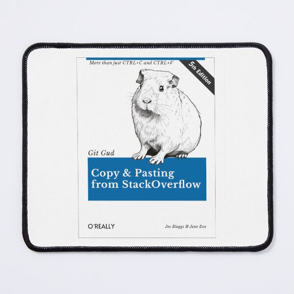 Item preview, Copy & Pasting from StackOverflow Book Cover designed and sold by Sir Meow Meow.