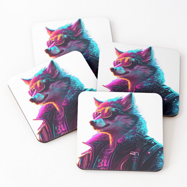 Item preview, S1-003 Cyber Beasts Series: Cyberpunk Wolf designed and sold by Apainterio.