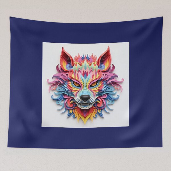 Item preview, Alebrije, paper quilling, dragon, wolf inspired designed and sold by Imaginarium888.