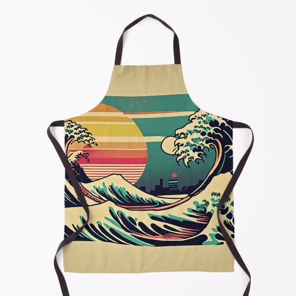Item preview, The Great Retro Wave off Kanagawa Poster designed and sold by DevushkaStore.