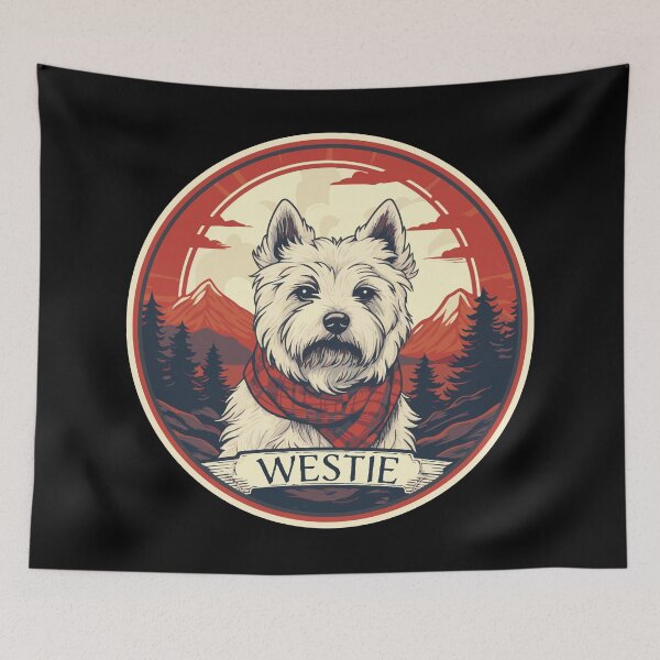 Item preview, Westie in the Scottish Highlands designed and sold by AntiqueImages.