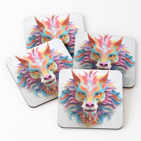 Item preview, Alebrije, paper quilling, dragon, wolf inspired designed and sold by Imaginarium888.