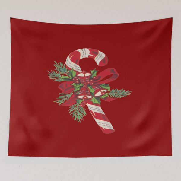 Item preview, Christmas Candy Cane With Decorative Ribbon and Bells designed and sold by taiche.