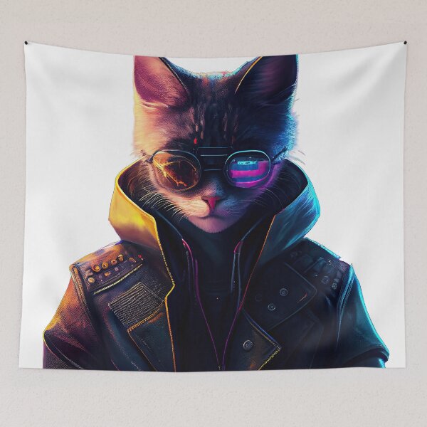 Item preview, S1-004-1 Cyber Beasts Series: Cyberpunk Cat - Part 1 designed and sold by Apainterio.