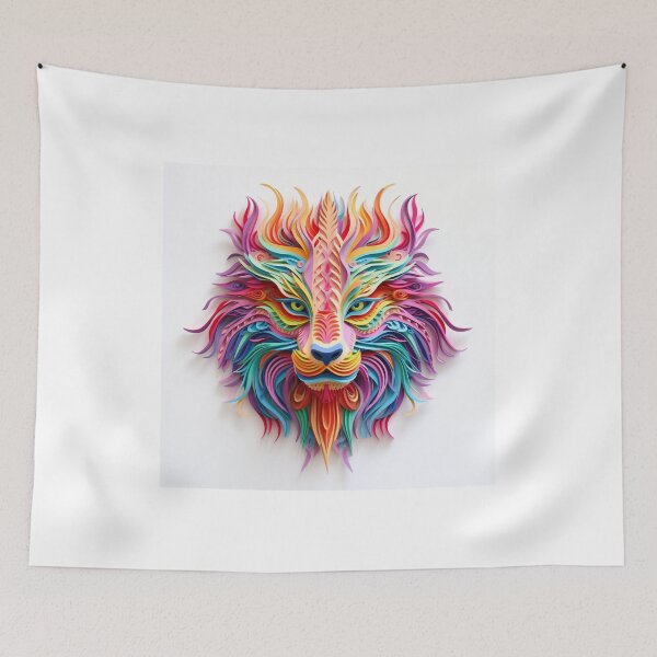 Item preview, Alebrije, paper quilling, dragon, Lion inspired designed and sold by Imaginarium888.
