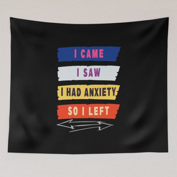 Item preview, Vintage funny I came I saw I had Anxiety So I Left designed and sold by jamal-alkhalf.