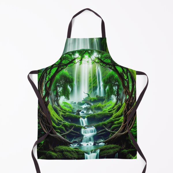 Item preview, A beautiful lush Fairycore Elf forest. designed and sold by PixieDustAIArt.