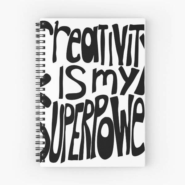 Item preview, Creativity is my Superpower Black Hand Lettering designed and sold by wordznart.